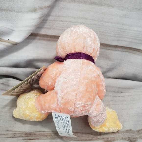 Vintage Dan Dee Patsy Duck Crushed Velvet Plush Stuffed Toy Mini 4 Inch 80s - Picture 6 of 10